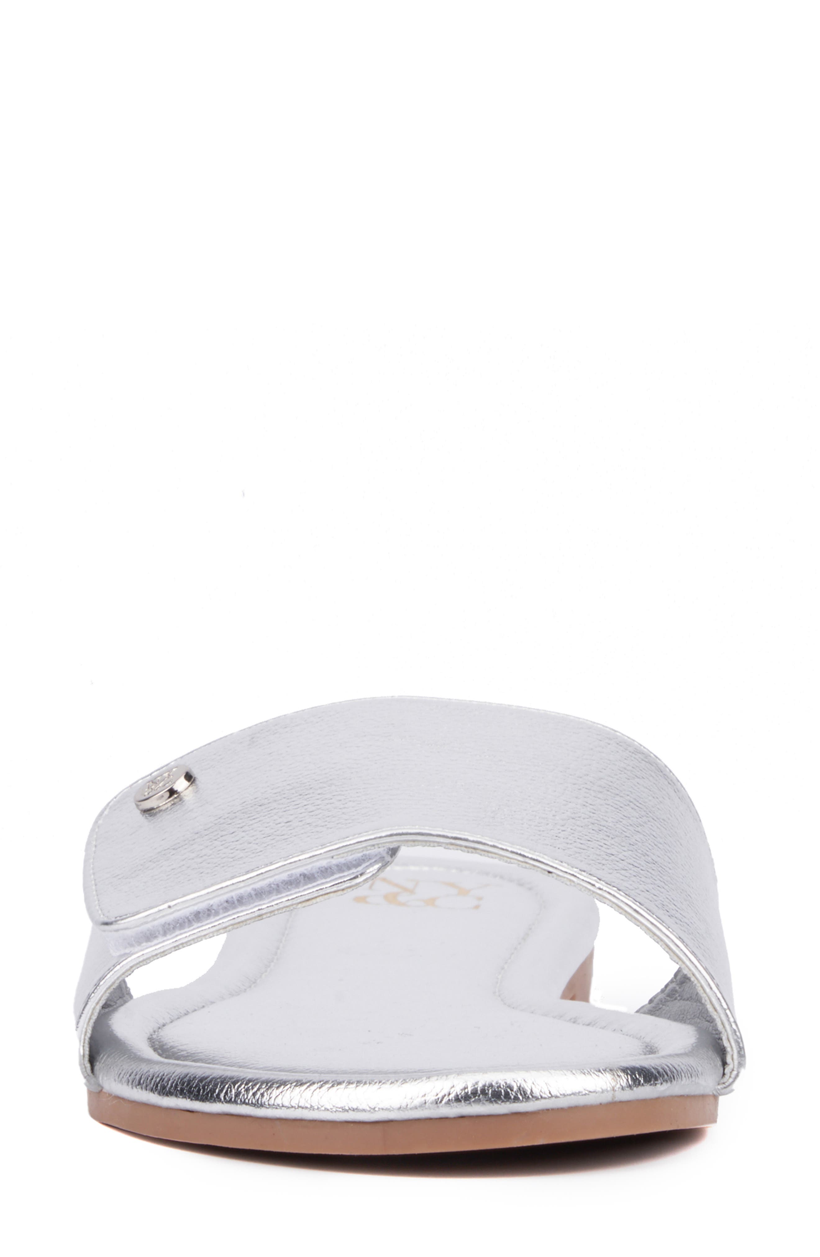 NEW YORK AND COMPANY Adelle Slide Sandal, Alternate, color, Silver
