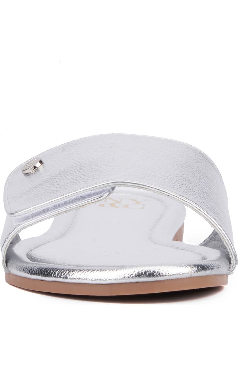 NEW YORK AND COMPANY Adelle Slide Sandal, Alternate, color, Silver
