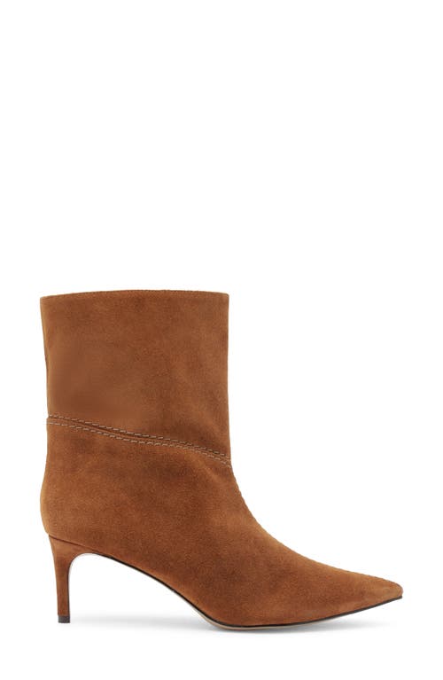 Alexandre Birman Malva Pointed Toe Bootie In Brown