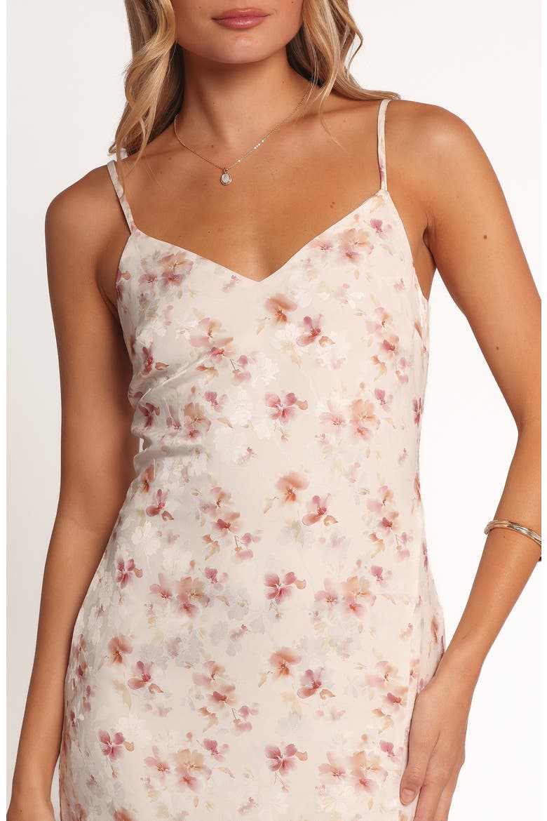 Elysian Floral Print Midi Dress, Alternate, color, PINK FLORAL