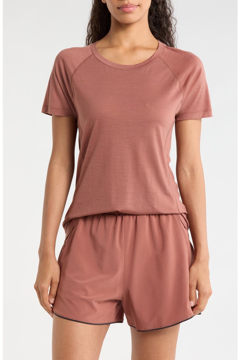 Active Ultralite Crewneck T-Shirt, Main, color, MOCHA