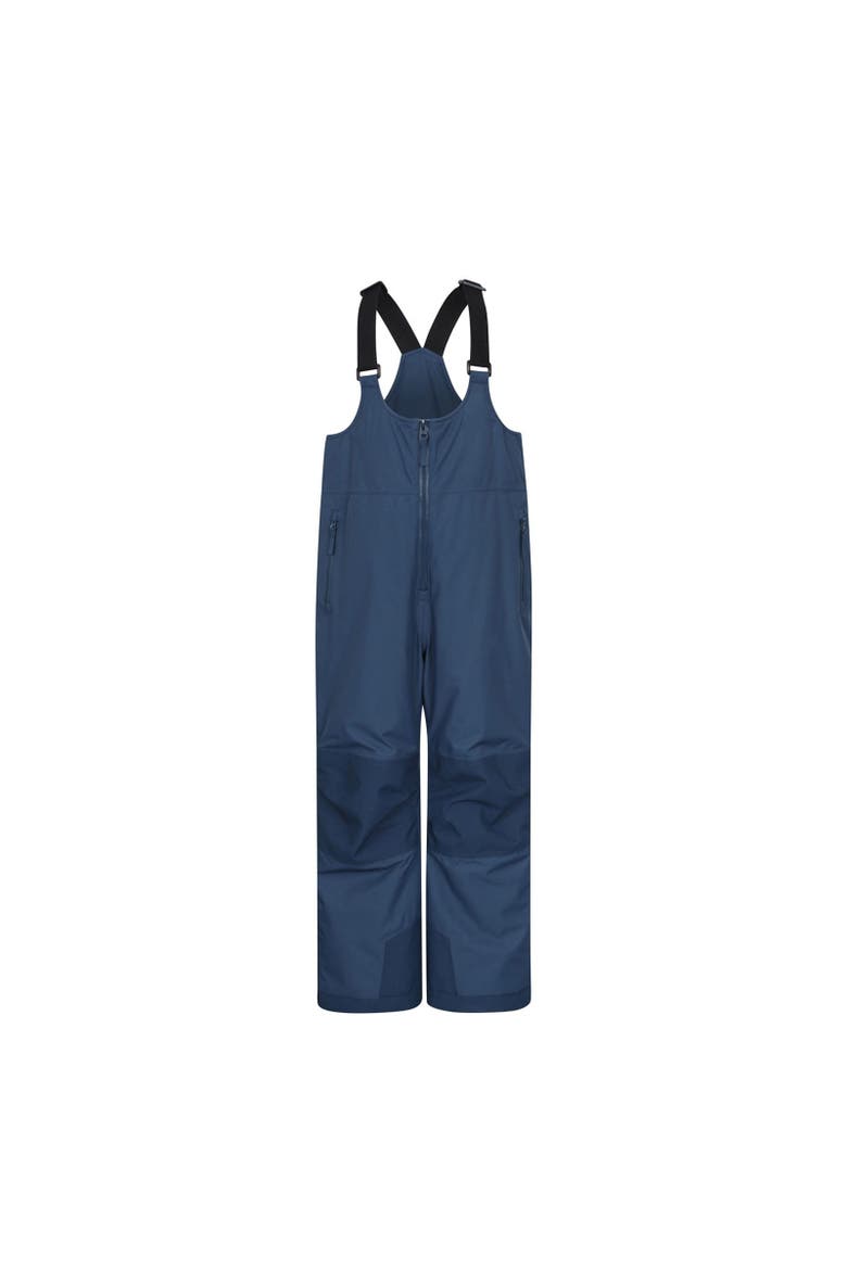 Childrens/Kids Falcon Extreme Waterproof Bib Front Snow Ski Trousers, Main, color, Navy