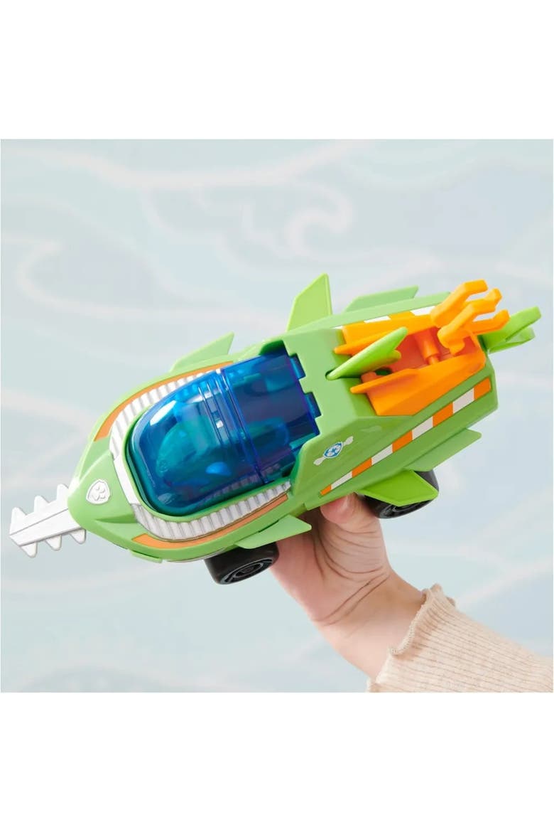 Aqua Pups Rocky Transforming Sawfish Vehicle with Collectible Action Figure, Kids Ages 3+, Alternate, color, Black