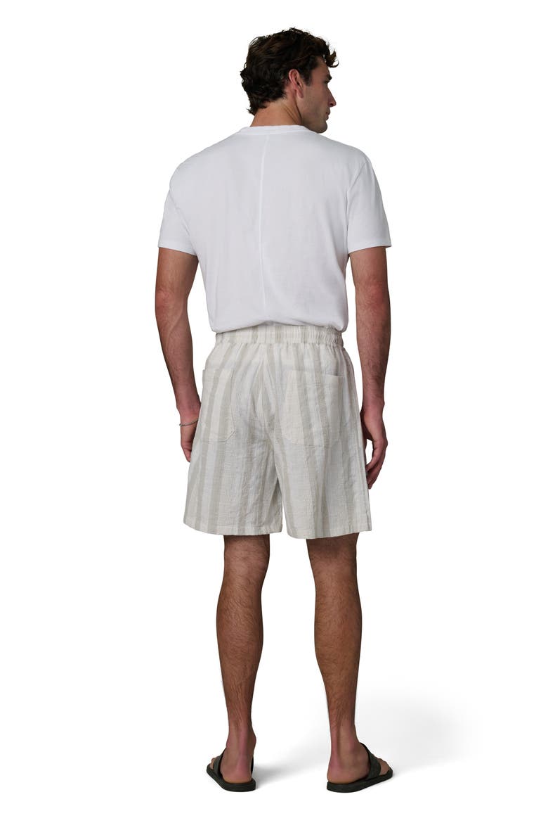 Cabana Dobby Stripe Drawstring Shorts, Alternate, color, GREY STRIPE