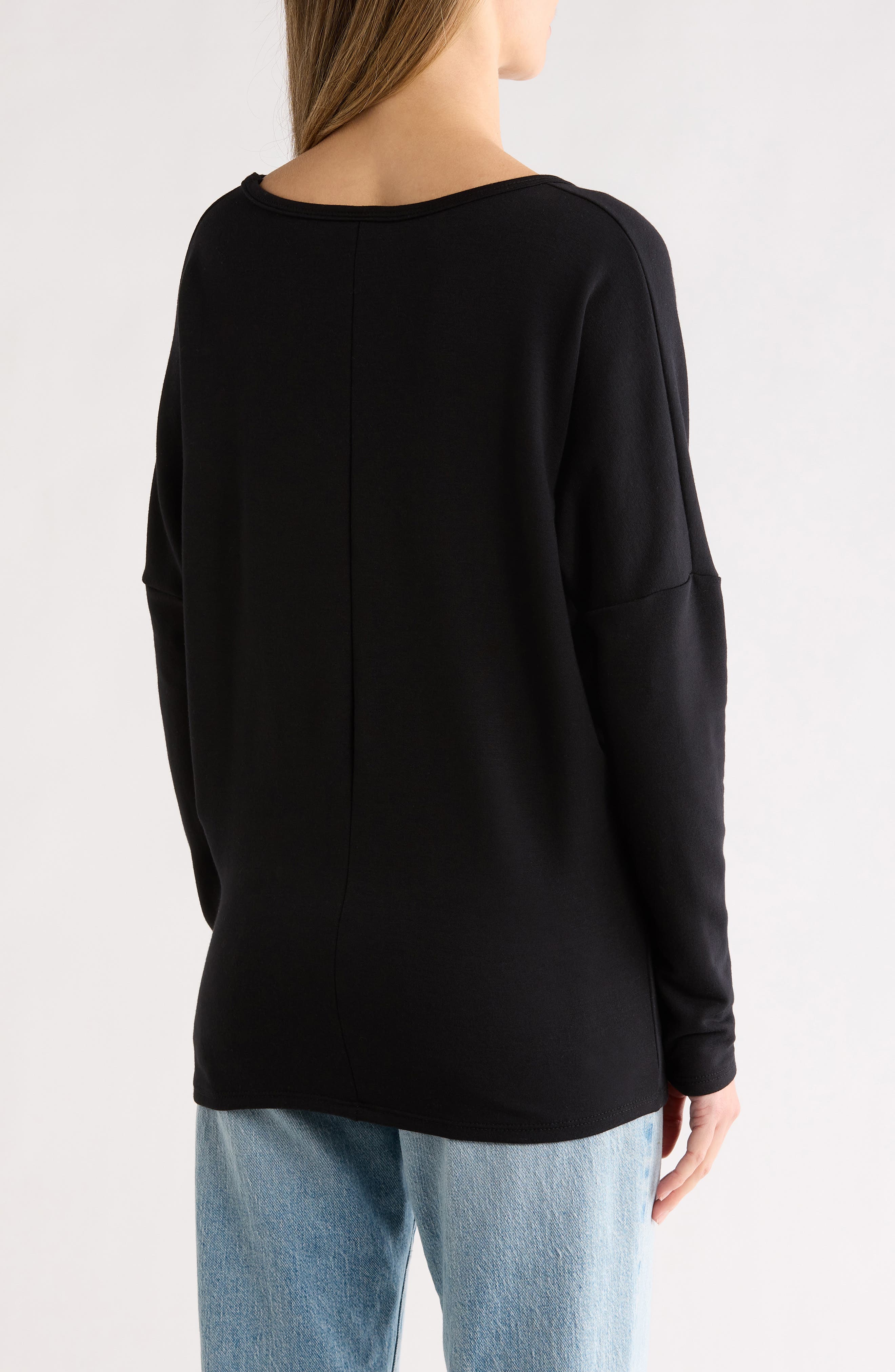 V-Neck Dolman Sleeve Sweater - image 2