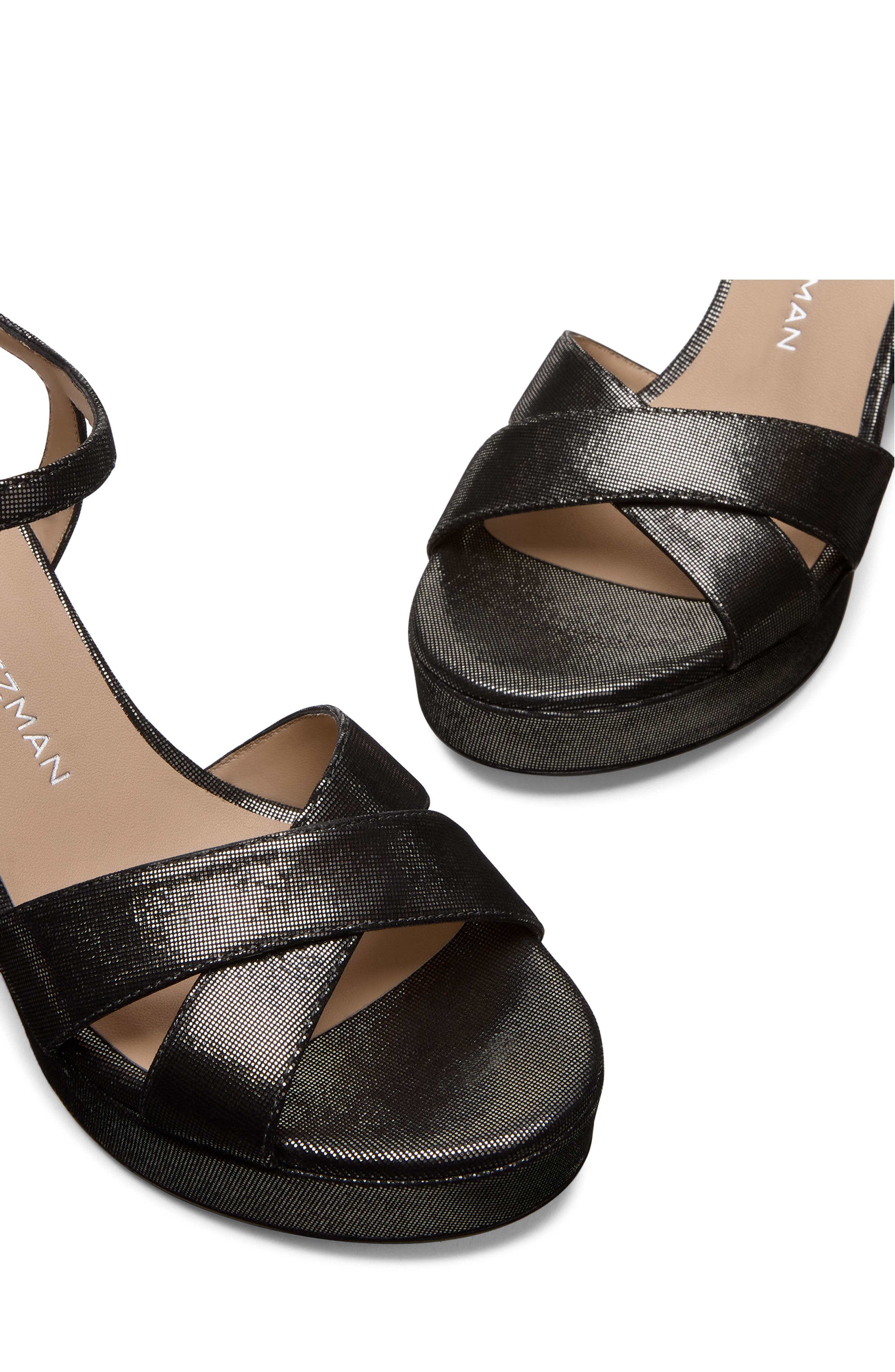 Stuart Weitzman Dayna Platform 80 Sandal, Alternate, color, Gunmetal