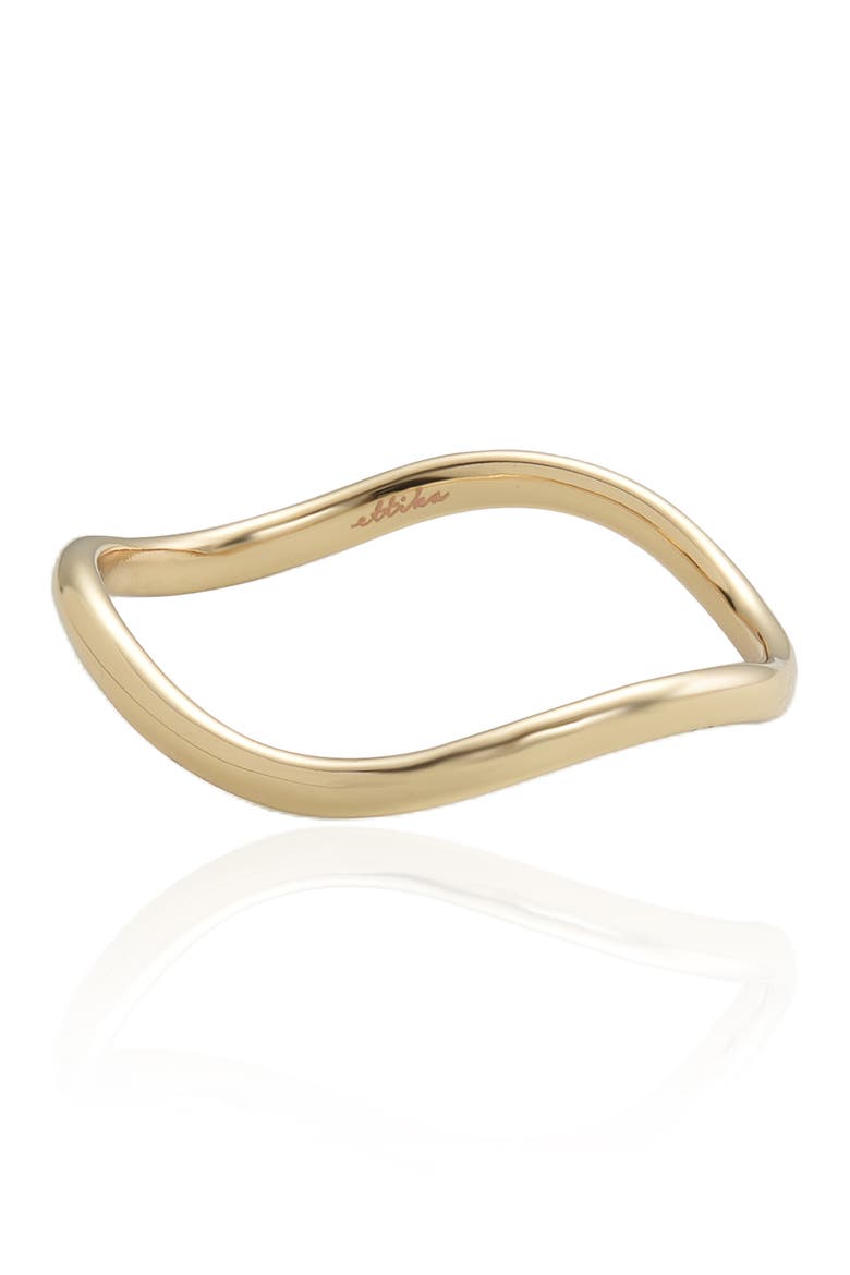 Squared Metal Bangle, Main, color, GOLD