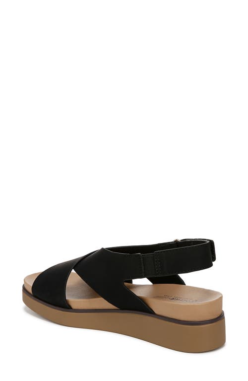 Shop Lifestride Georgina Slingback Platform Wedge Sandal In Black