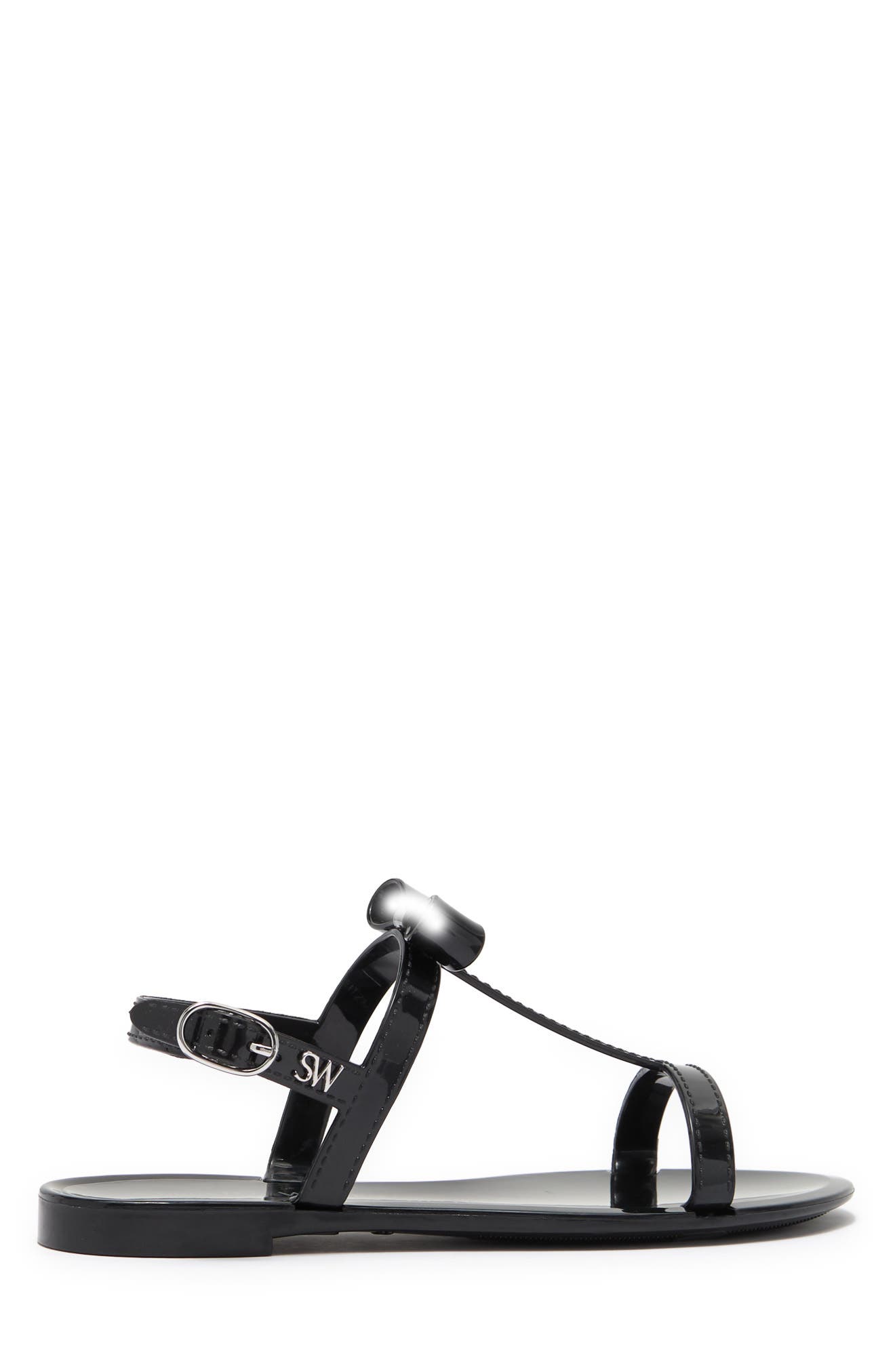 Stuart Weitzman Mellie Bow Jelly Sandal, Alternate, color, 