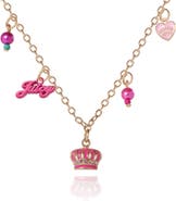 Juicy Couture Kids Crown "Juicy" Charm Necklace