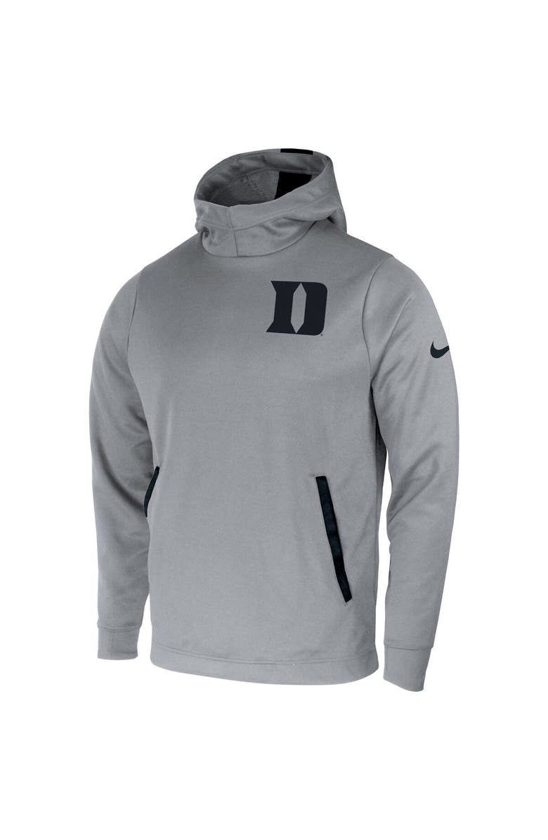 Nike Men's Nike Gray Duke Blue Devils 2-Hit Performance Pullover Hoodie, Alternate, color, 