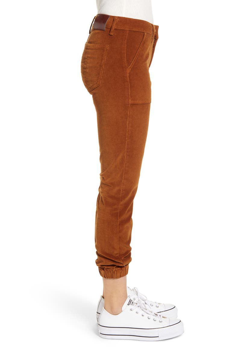 Corduroy Jogger Pants, Alternate, color, BROWN