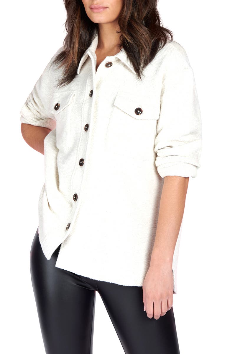 Sanctuary Cotton Blend Shirt Jacket, Alternate, color, 