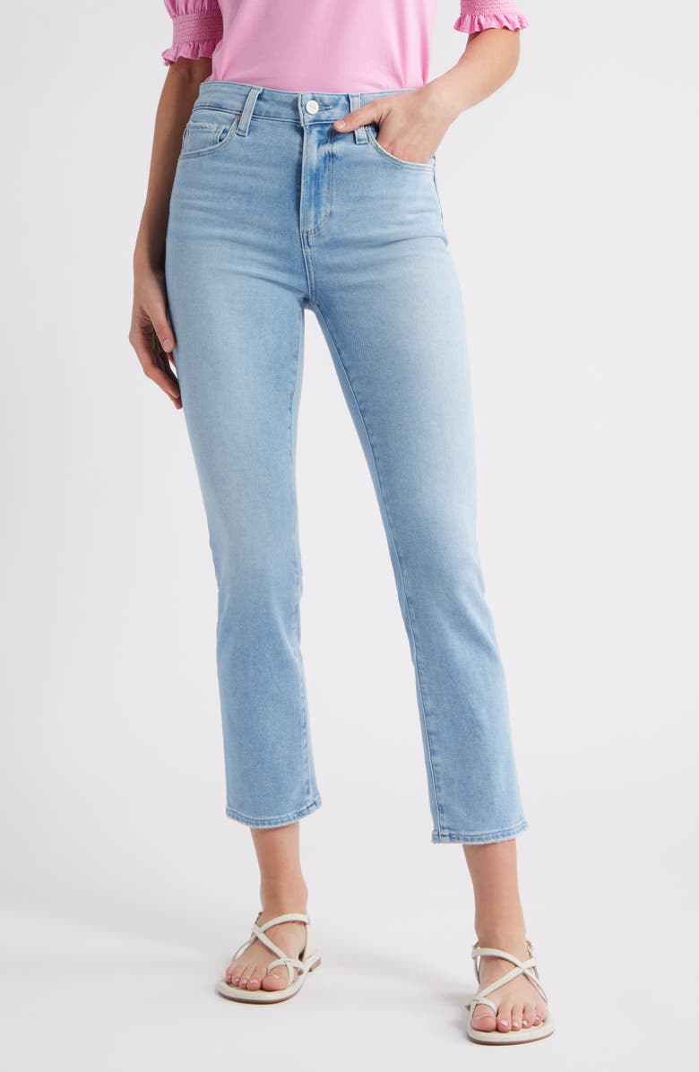 PAIGE Gemma High Waist Crop Cigarette Jeans, Main, color, Luminaries