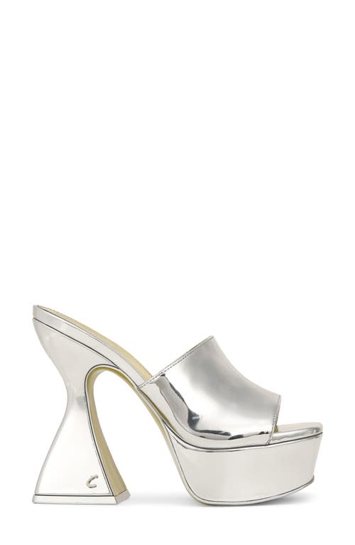 Circus Ny By Sam Edelman Avery Platform Sandal In Soft Silver