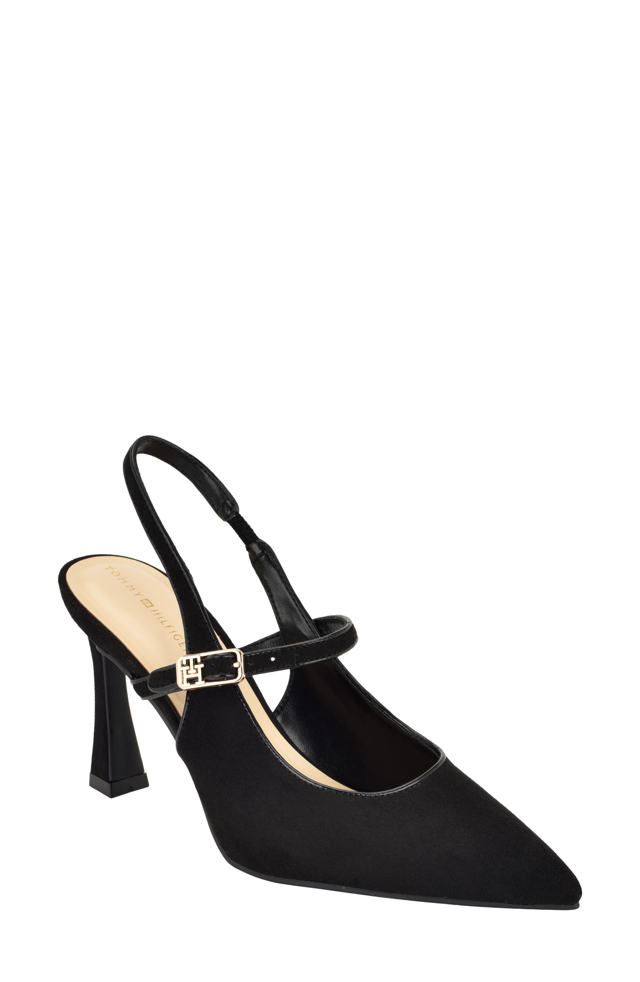 Dearie Slingback Pump, Main, color, BLACK