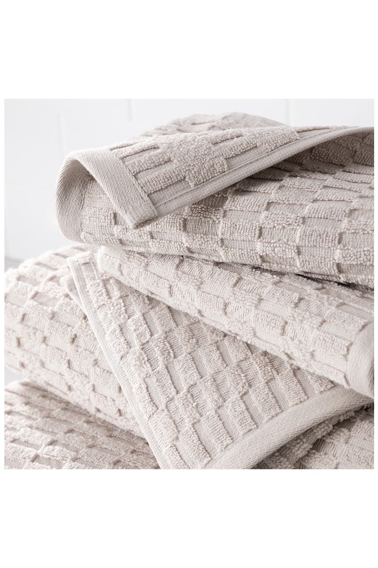 Metro Tile 4-Piece Bath & Hand Towel Set, Alternate, color, GREY