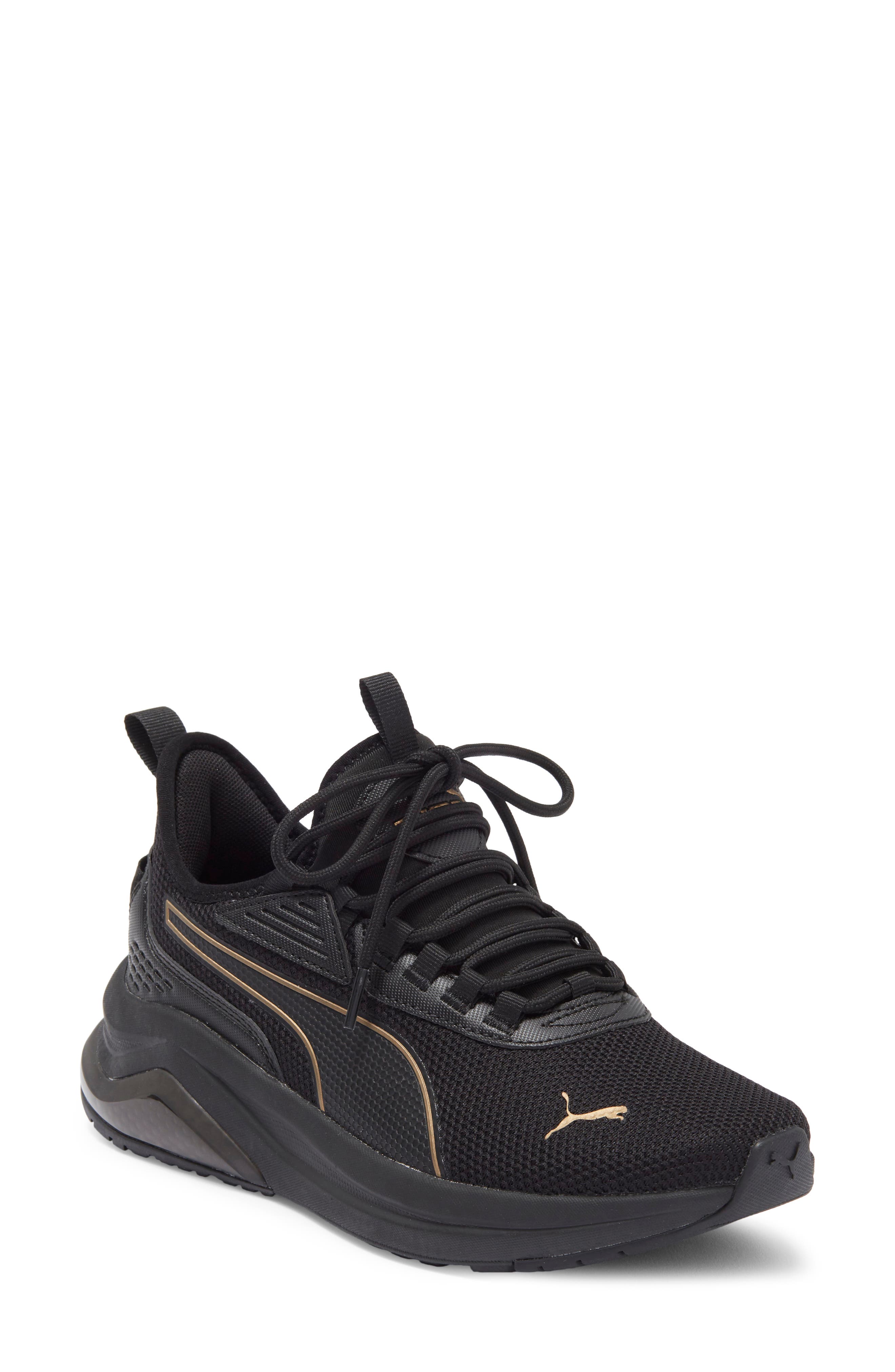 black gold puma shoes