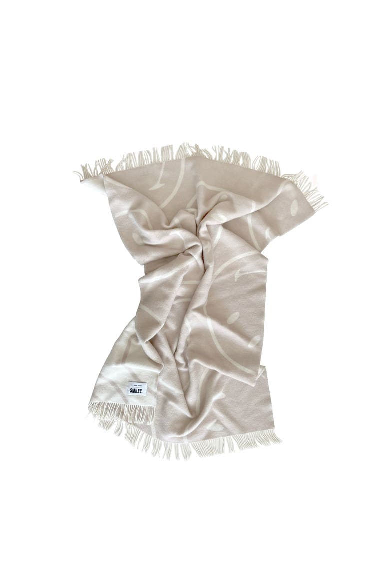 Smiley Blanket, Alternate, color, Open White
