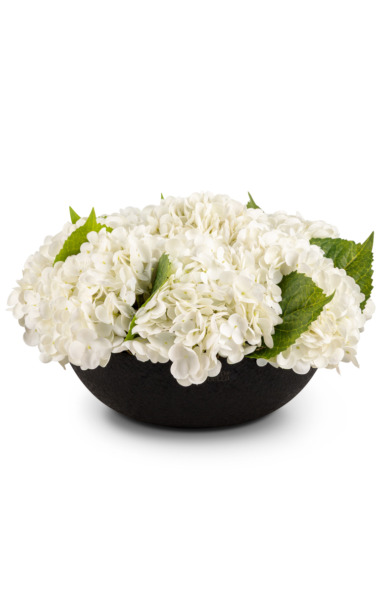 CocoBella Melina RealTouch Hydrangea Arrangement, Main, color, Snow