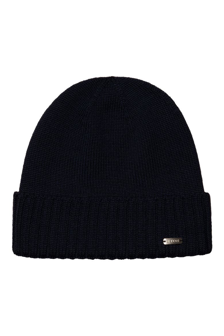 Merino Wool Beanie, Main, color, NAVY BLUE