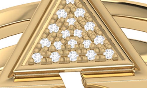 Luvmyjewelry Home On Point Diamond Ring In Gold