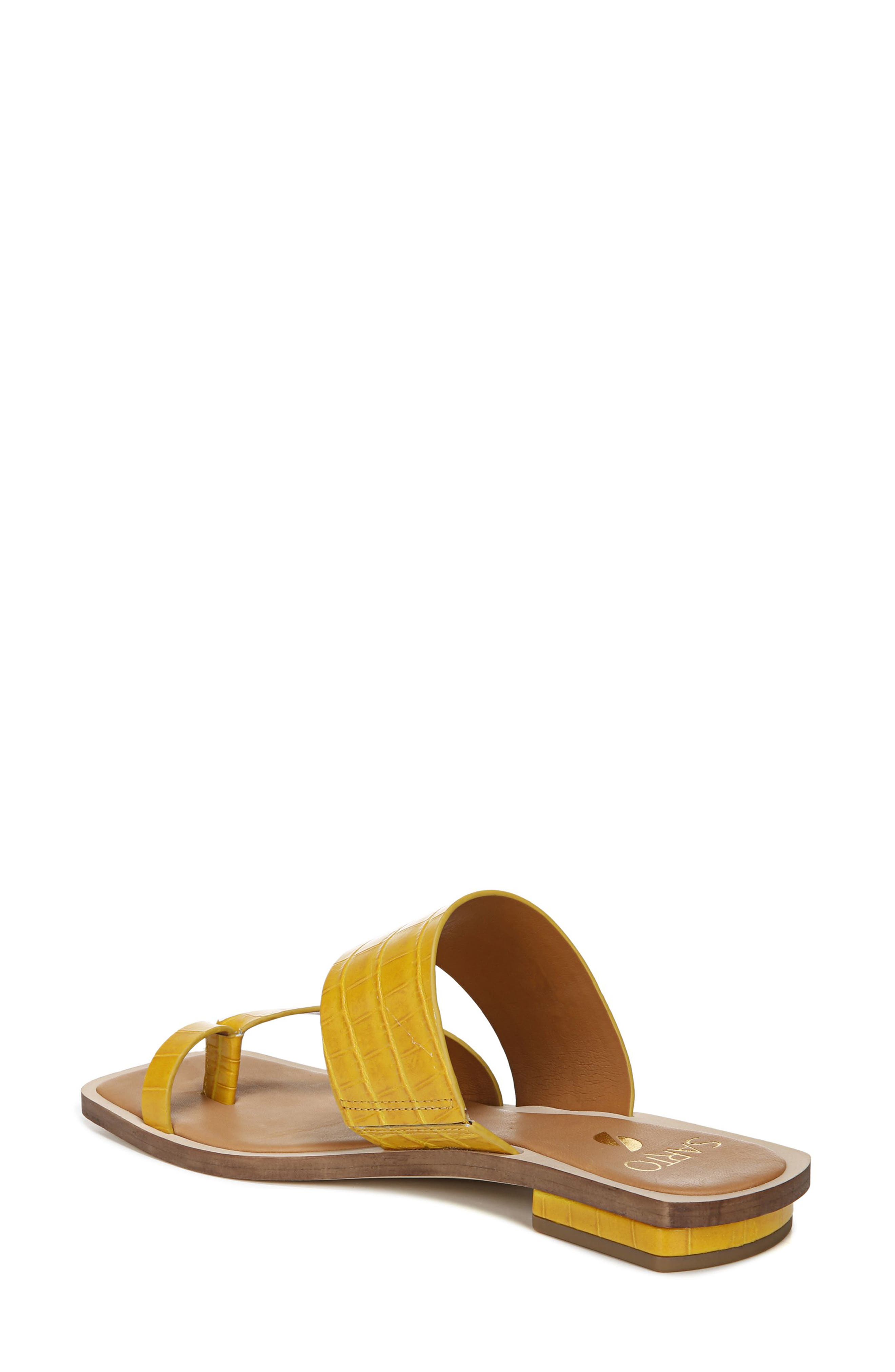 Ediana Slide Sandal, Alternate, color, YELLOW LEATHER