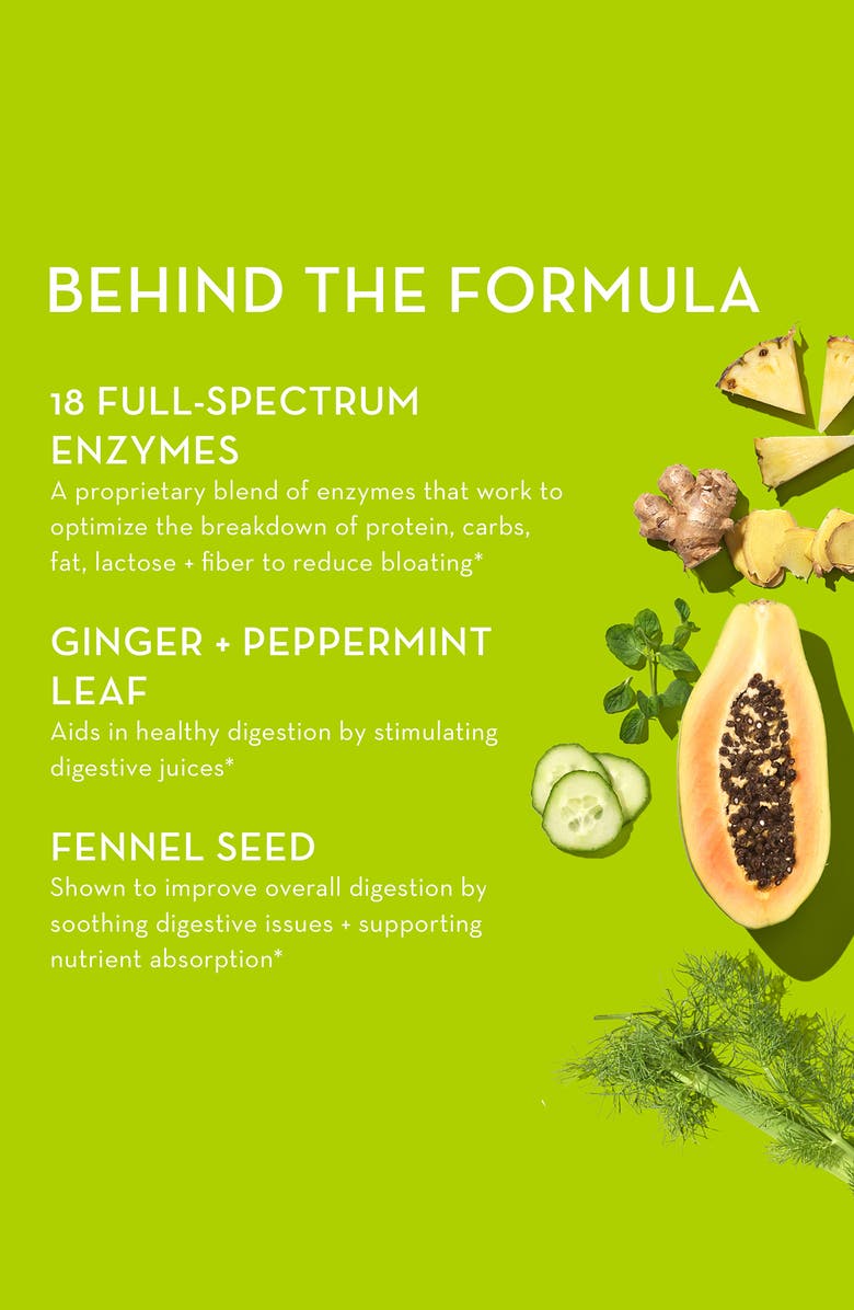 Hum Nutrition Flatter Me<sup>™</sup> Digestive Enzyme Supplement, Alternate, color, 