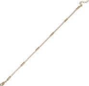 BY ADINA EDEN Pave/Solid CZ Station Tennis Bracelet