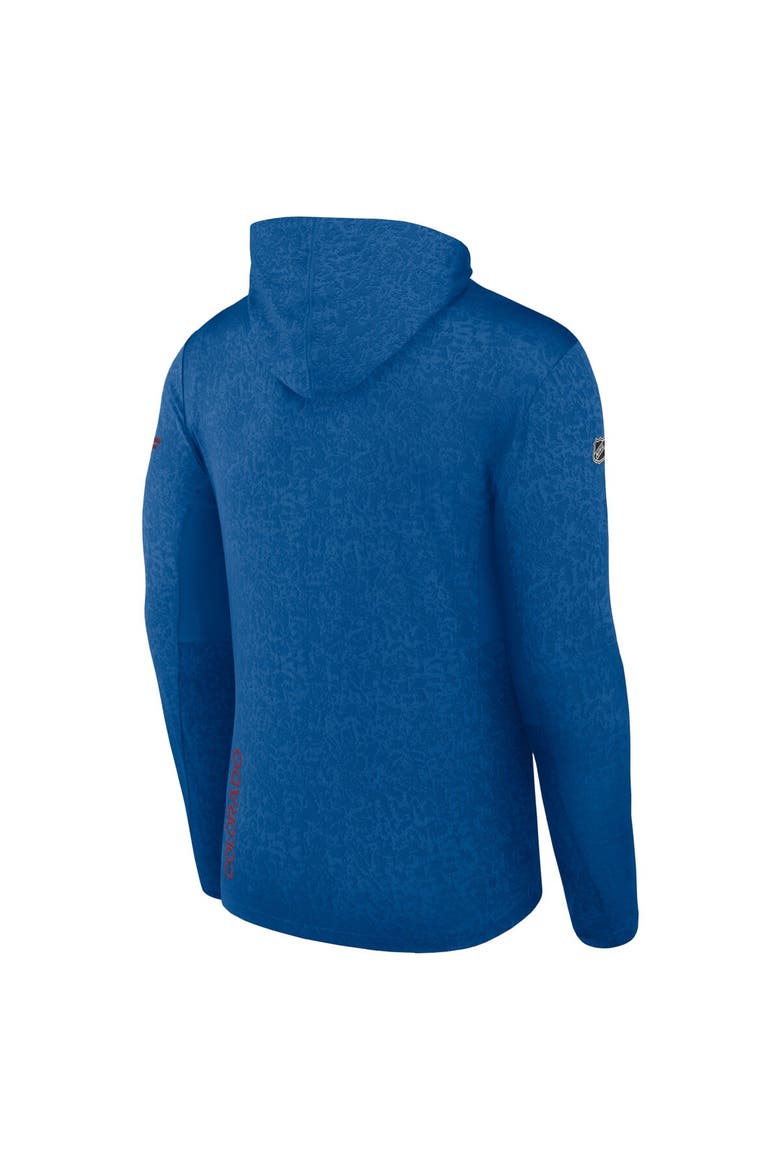Men's Fanatics Branded  Blue Colorado Avalanche Authentic Pro Lightweight Pullover Hoodie, Alternate, color, Blue