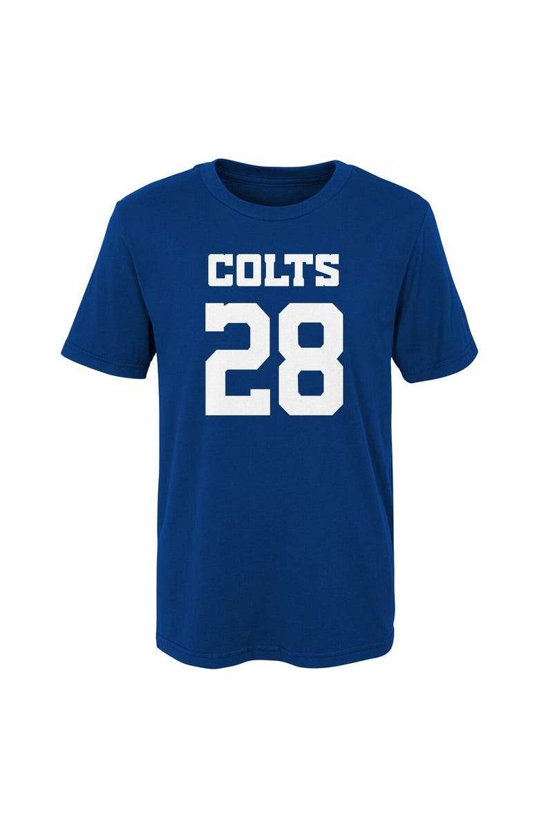 Outerstuff Youth Jonathan Taylor Royal Indianapolis Colts Mainliner Player Name & Number T-Shirt, Alternate, color, 