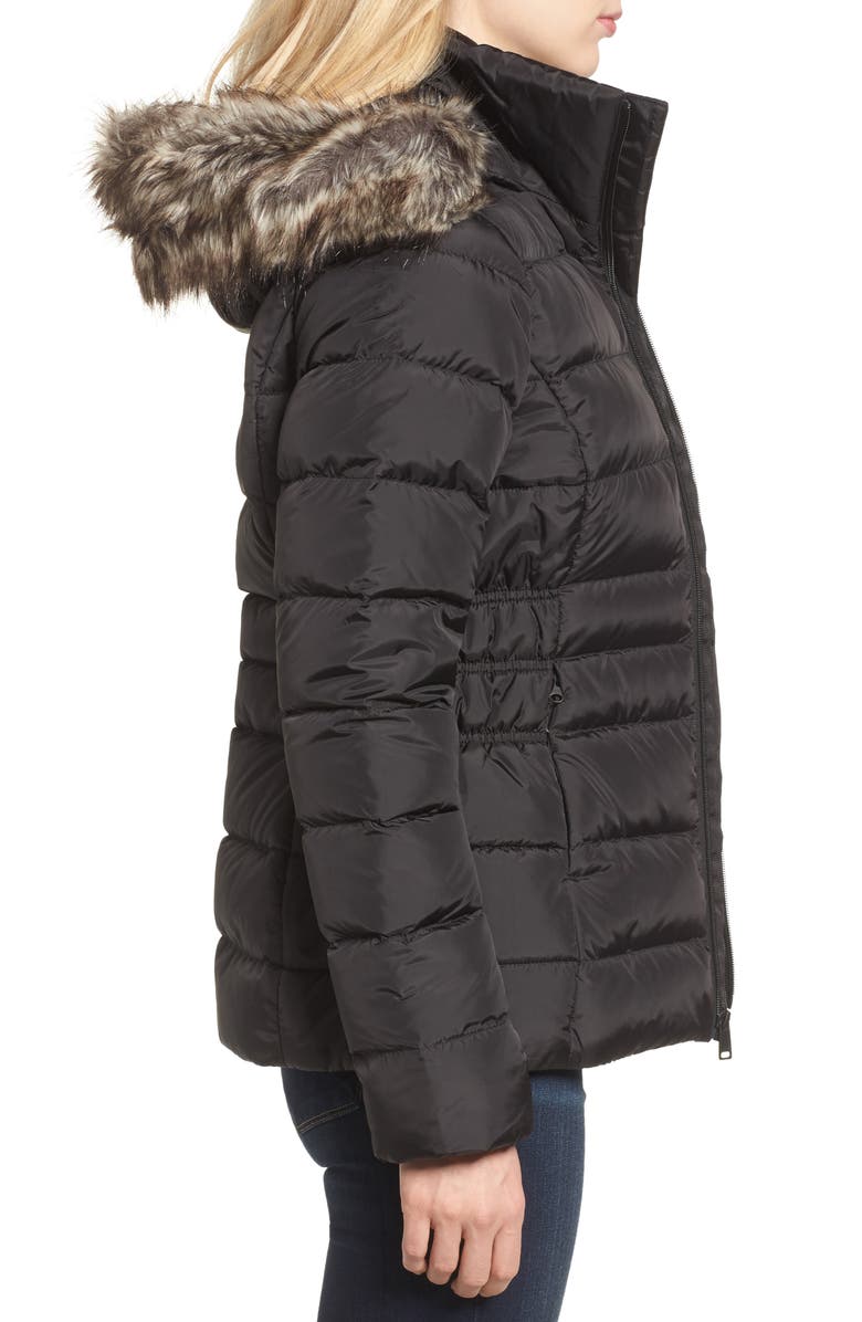 The North Face Gotham II Hooded Water Resistant 550-Fill-Power Down Jacket with Faux Fur Trim, Alternate, color,