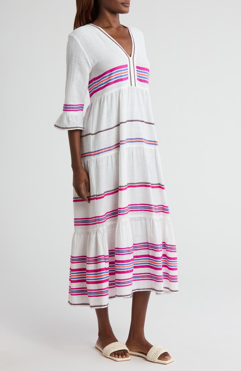 lemlem Hawi Flutter Dress, Alternate, color,