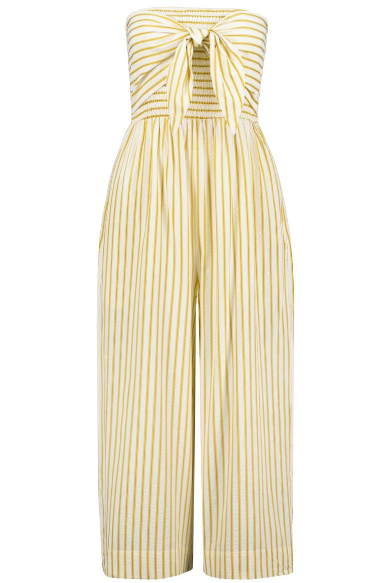Elva Stripe Jumpsuit, Alternate, color, Citron Serene Stripe