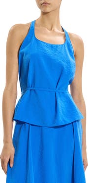 Theory Belted Silk Blend Top