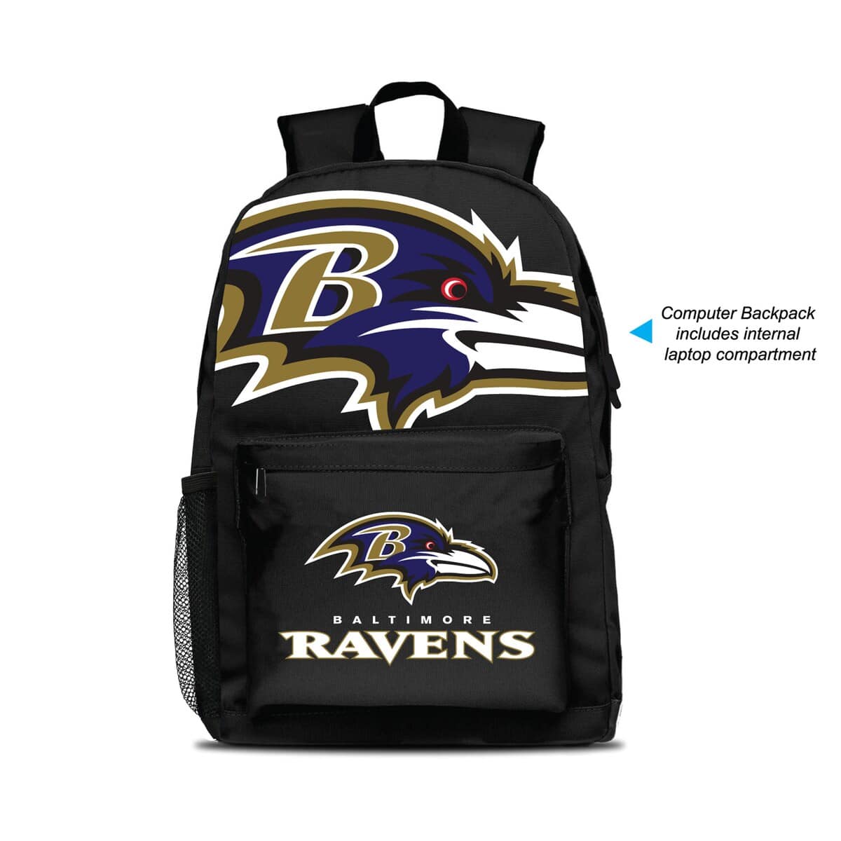 MOJO Baltimore Ravens MOJO Large Logo Fan Backpack, Main, color, 