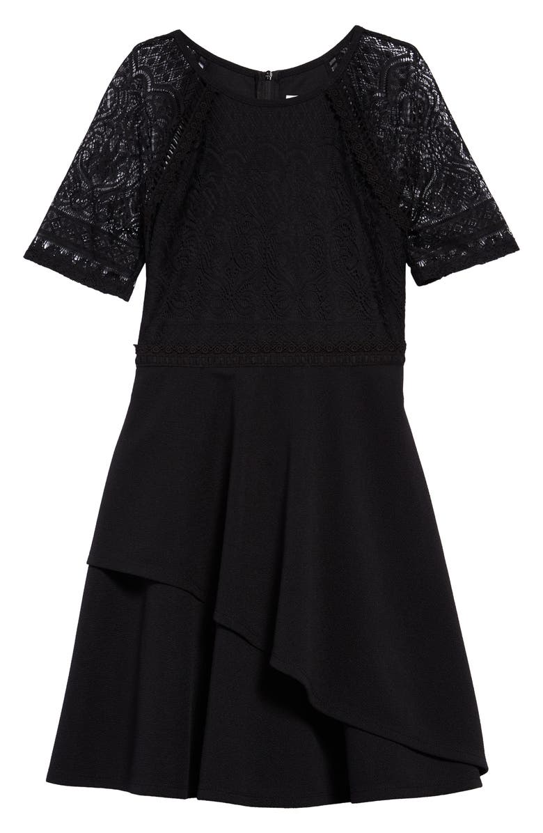 Us Angels Kids' Textured Knit Lace Dress, Main, color, 