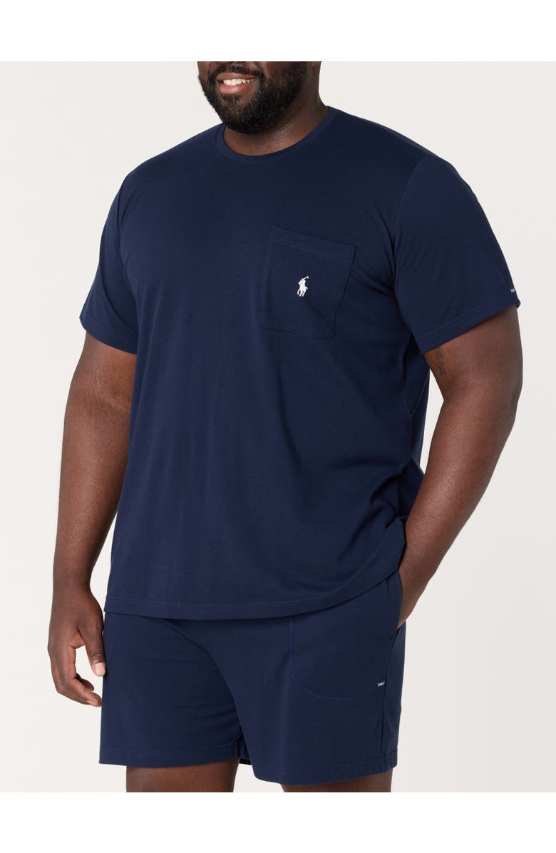 Polo Ralph Lauren Big & Tall Featherweight Pocket Tee, Main, color, Cruise Navy