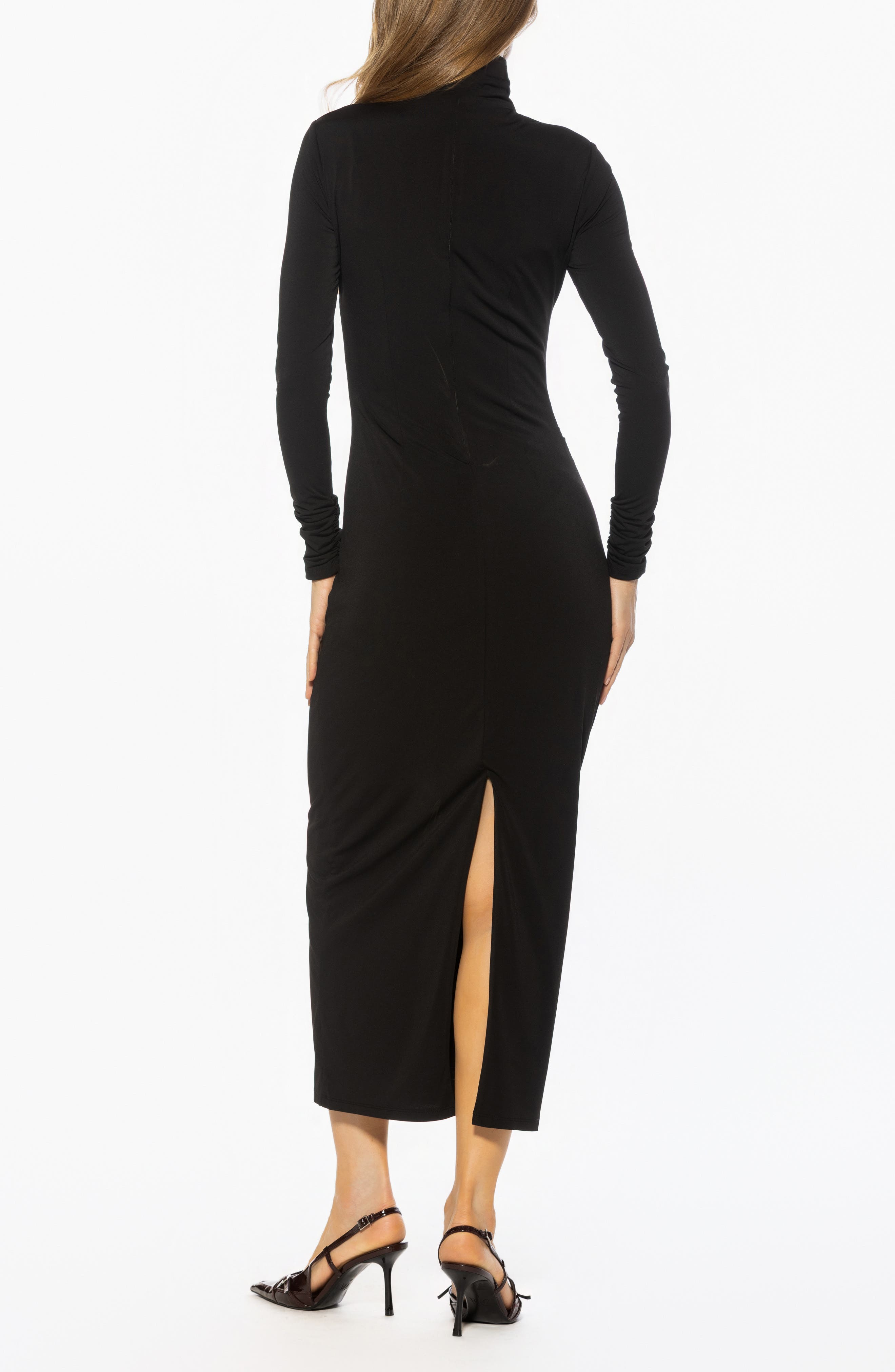Veda Long Sleeve Mock Neck Dress - image 2