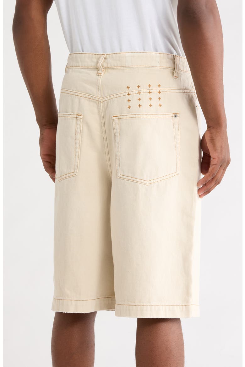 Maxx Denim Shorts, Alternate, color, IVORY