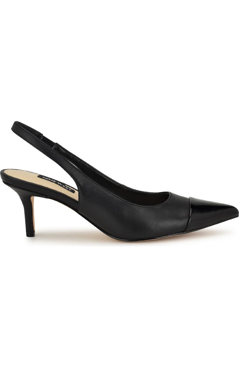 Nine West Awaie Slingback Pointed Cap Toe Pump, Alternate, color,
