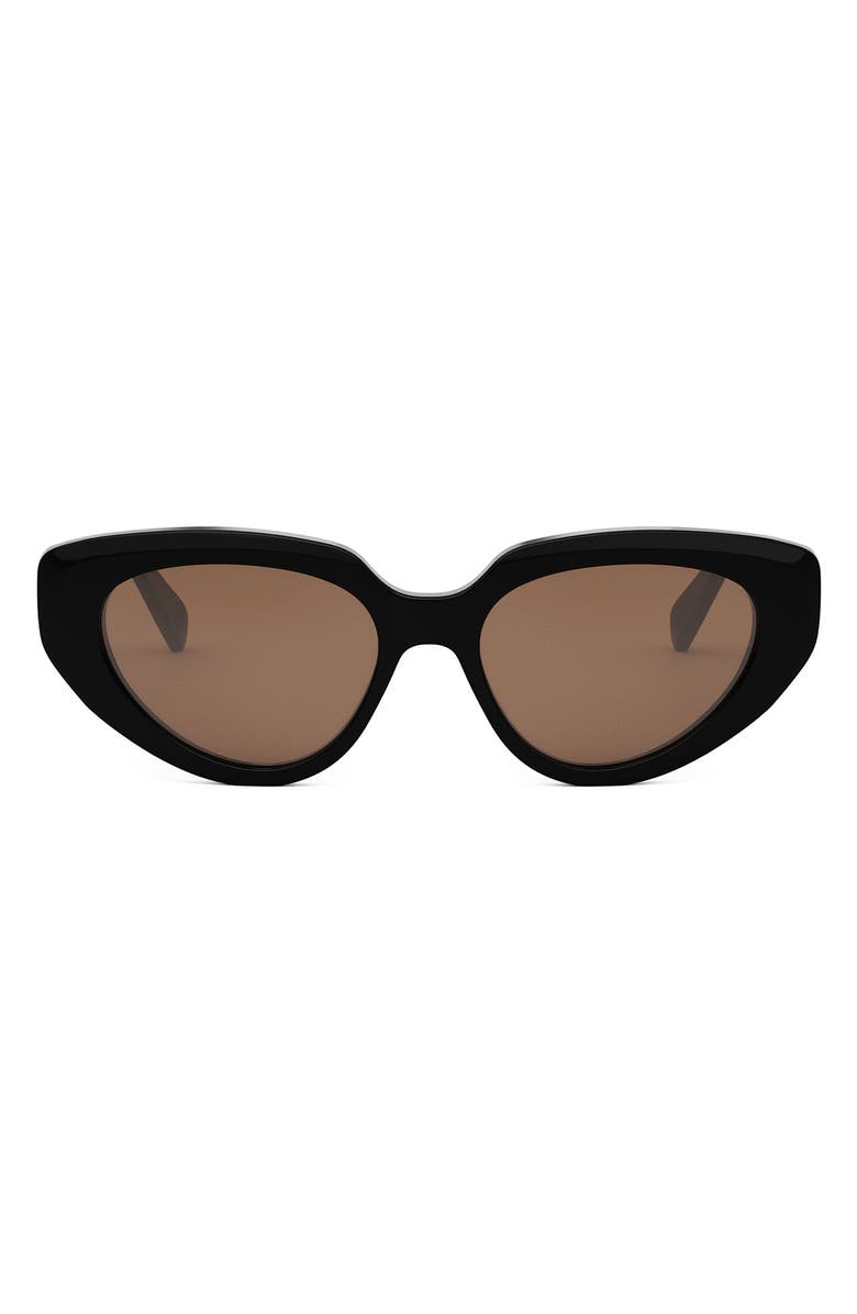 CELINE Bold 3 Dots 53mm Cat Eye Sunglasses, Main, color,