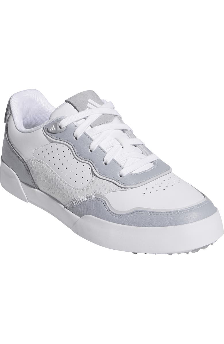 adidas Retrocross 25 Spikeless Golf Shoe, Main, color, White/ Halo Silver/ Dash Grey