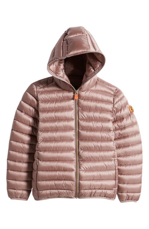 Kids' Iris Shiny Water Repellent Hooded Puffer Jacket