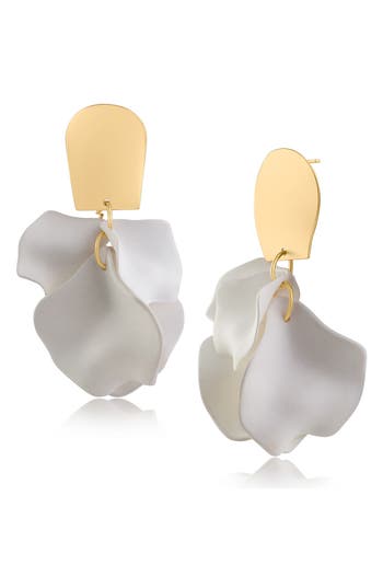 Jardin Ginkgo Leaf Flutter Drop Earrings