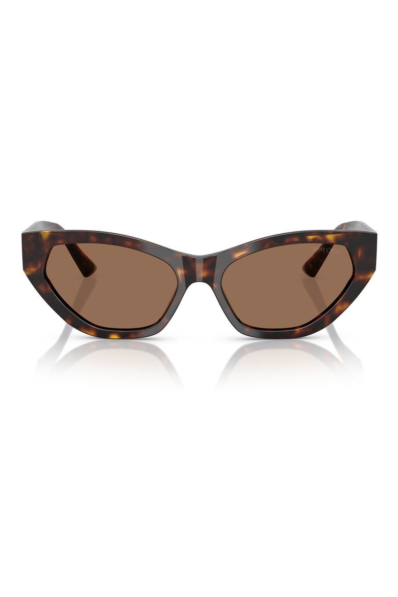 55mm Cat Eye Sunglasses, Main, color, HAVANA