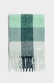 Katie Loxton Recycled Checked Tassel Scarf