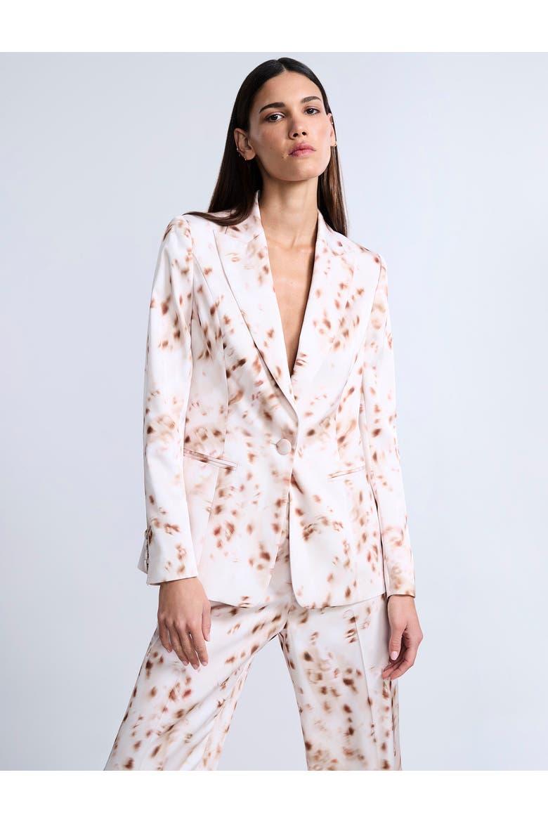 Single Breasted Animal Print', Alternate, color, Brown Sugar Animal Print