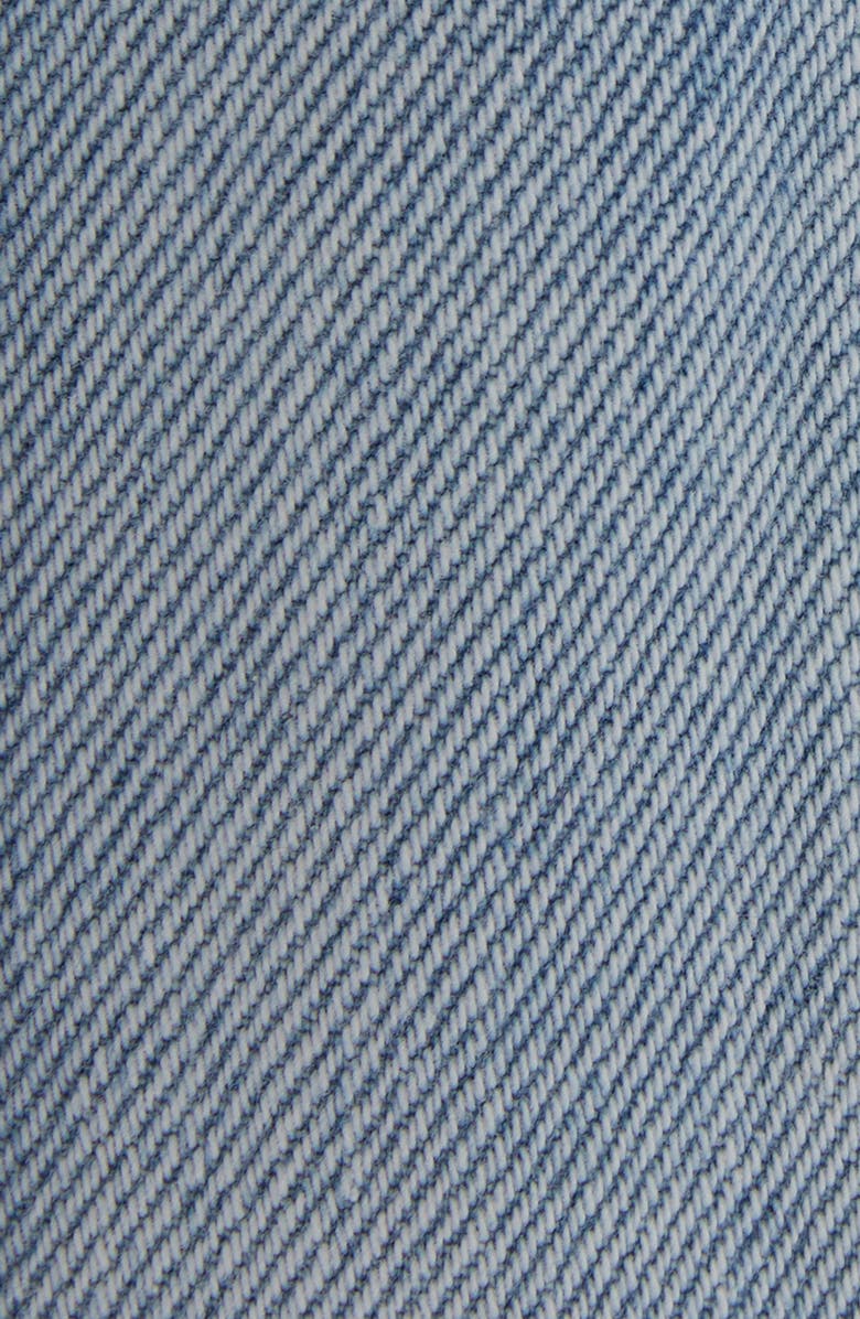 Moncler Cotton Denim Midi Skirt, Alternate, color, 