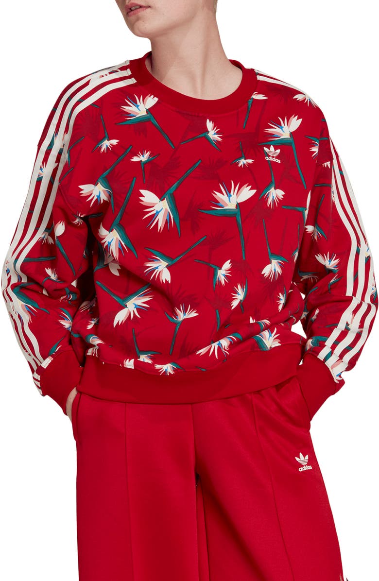 adidas Originals x Thebe Magugu Crewneck Sweatshirt, Main, color, 